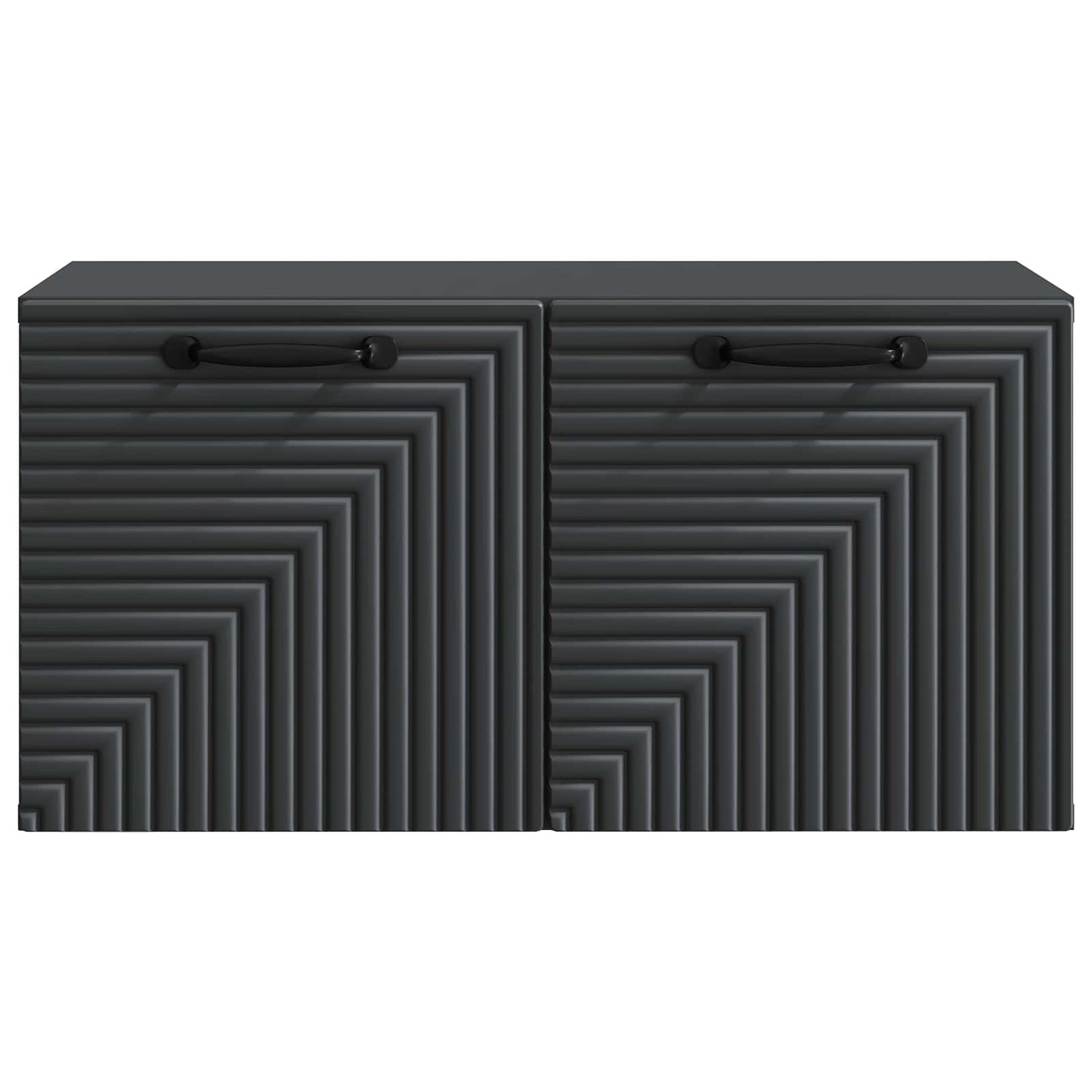 Wandbeugel TV-kast Zwart 59,5 x 31 x 30 cm Bewerkt hout