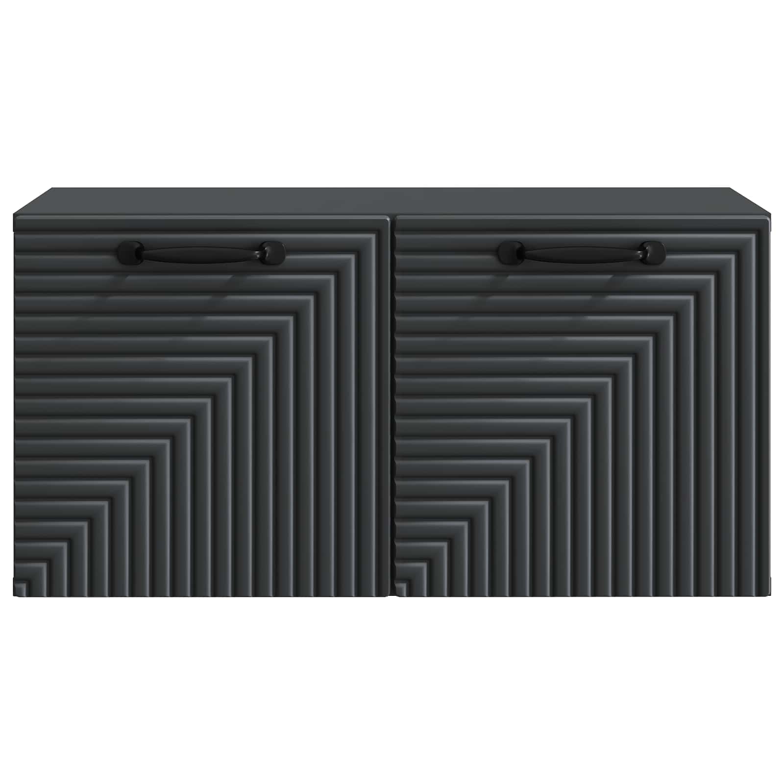 Wandbeugel TV-kast Zwart 59,5 x 31 x 30 cm Bewerkt hout