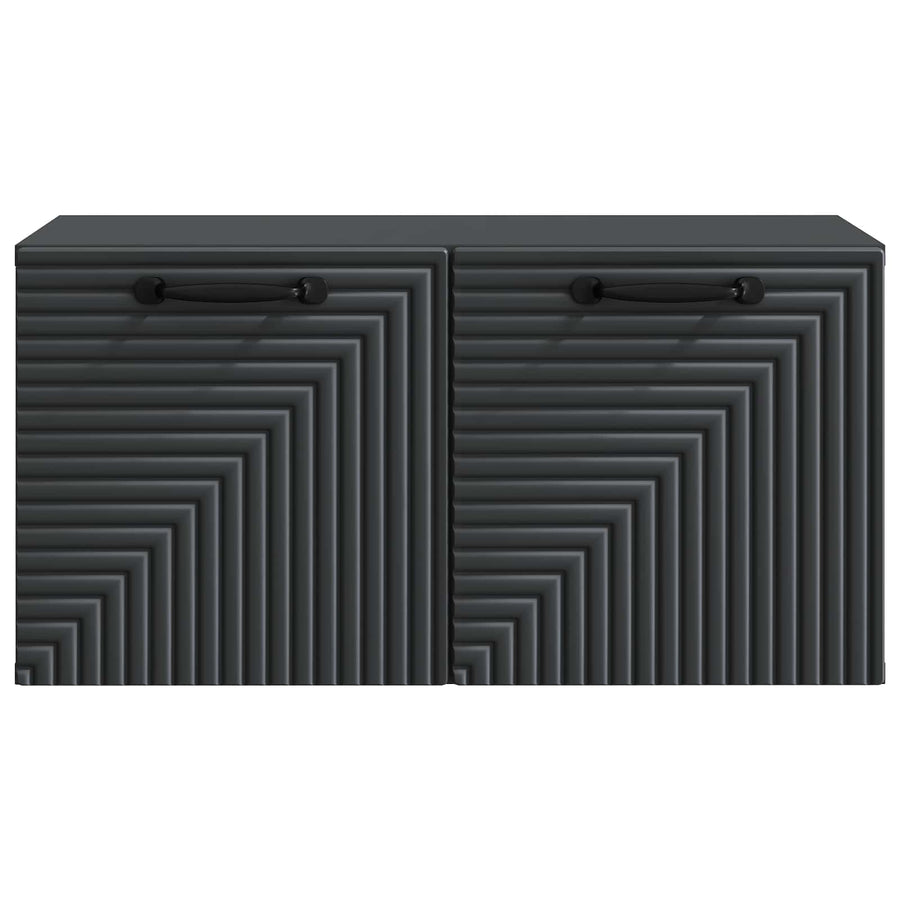 Wandbeugel TV-kast Zwart 59,5 x 31 x 30 cm Bewerkt hout