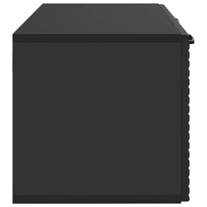 Wandbeugel TV-kast Zwart 59,5 x 31 x 30 cm Bewerkt hout