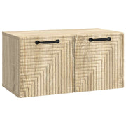 Wandkast TV 59,5x31x30 cm bewerkt hout Sonoma eiken