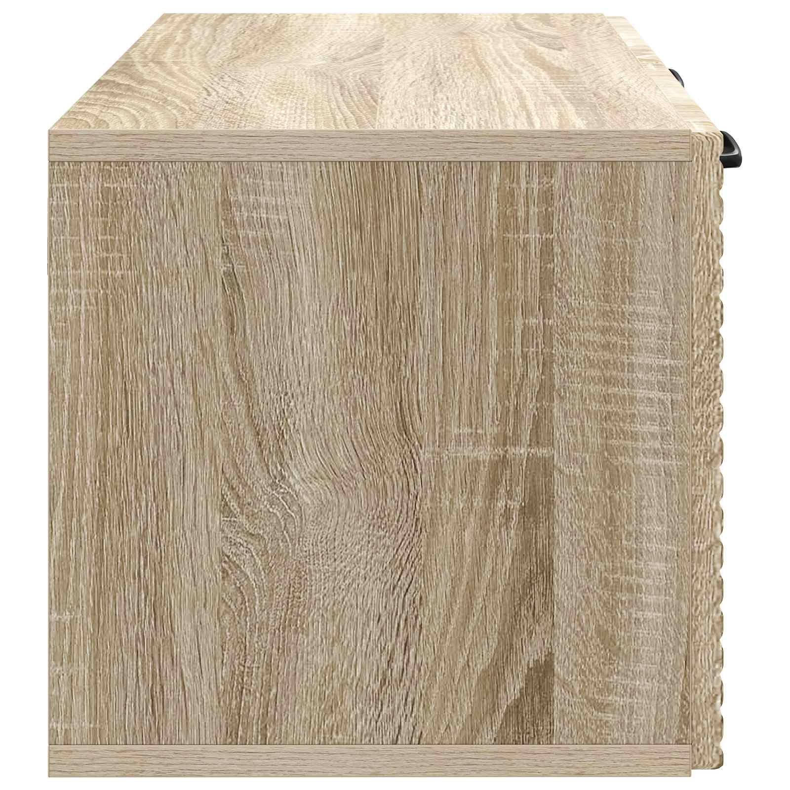 Wandbeugel TV-kast Sonoma Eiken 59,5 x 31 x 30 cm Bewerkt hout