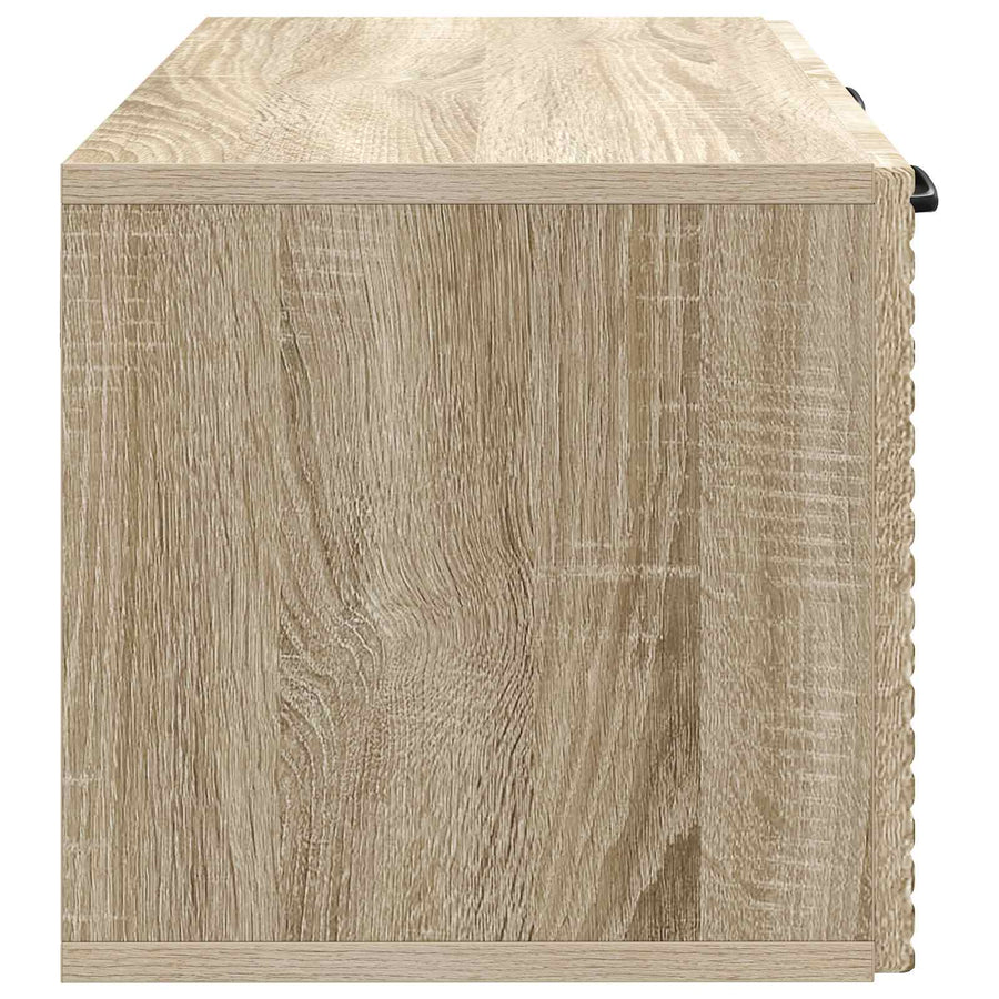 Wandbeugel TV-kast Sonoma Eiken 59,5 x 31 x 30 cm Bewerkt hout