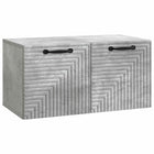 Tv-meubel 59,5x31x30 cm betongrijs bewerkt hout