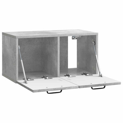 Wandbeugel TV-kast Betongrijs 59,5 x 31 x 30 cm Bewerkt hout