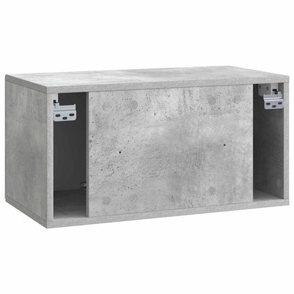 Wandbeugel TV-kast Betongrijs 59,5 x 31 x 30 cm Bewerkt hout