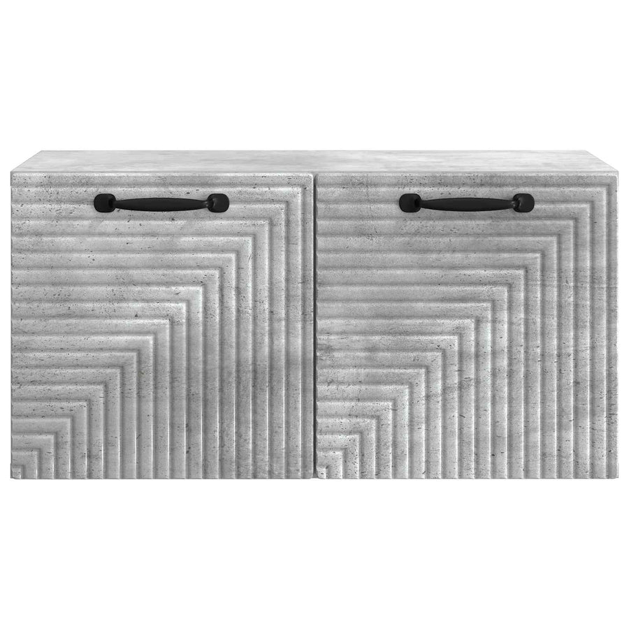 Wandbeugel TV-kast Betongrijs 59,5 x 31 x 30 cm Bewerkt hout
