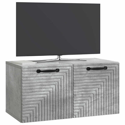 Wandbeugel TV-kast Betongrijs 59,5 x 31 x 30 cm Bewerkt hout