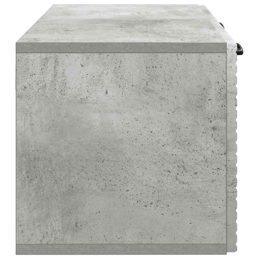 Wandbeugel TV-kast Betongrijs 59,5 x 31 x 30 cm Bewerkt hout
