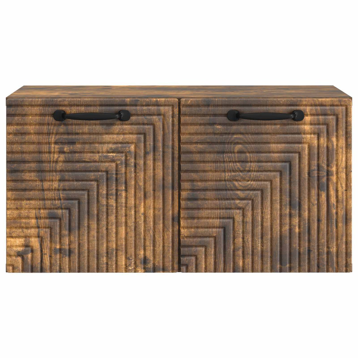 Wandbeugel TV-kast Gerookt eiken 59,5 x 31 x 30 cm Bewerkt hout
