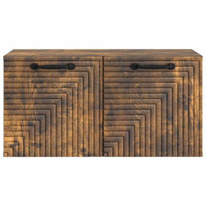 Wandbeugel TV-kast Gerookt eiken 59,5 x 31 x 30 cm Bewerkt hout