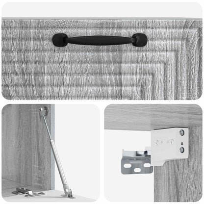 Wandbeugel TV-kast Grijs sonoma 59,5 x 31 x 30 cm Bewerkt hout