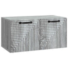 Tv-meubel 59,5x31x30 cm bewerkt hout grijs sonoma