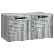 Tv-meubel 59,5x31x30 cm bewerkt hout grijs sonoma