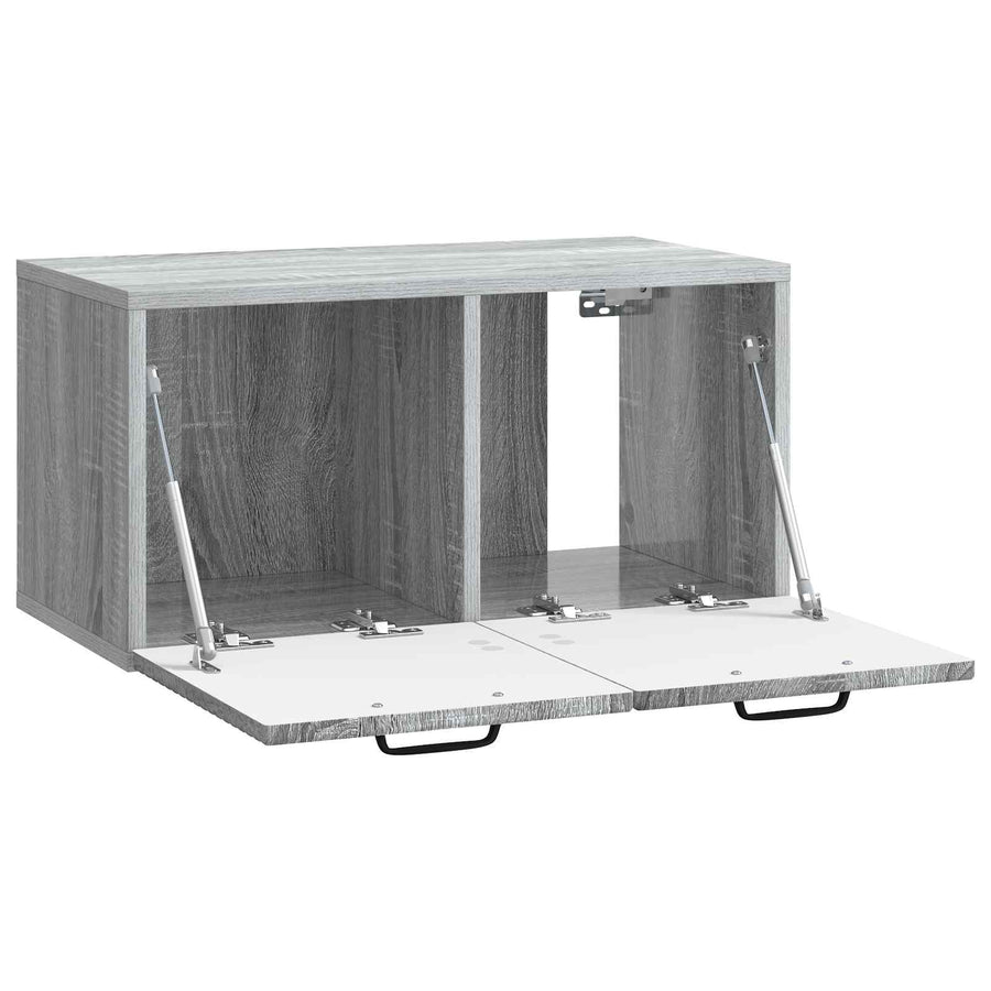 Wandbeugel TV-kast Grijs sonoma 59,5 x 31 x 30 cm Bewerkt hout