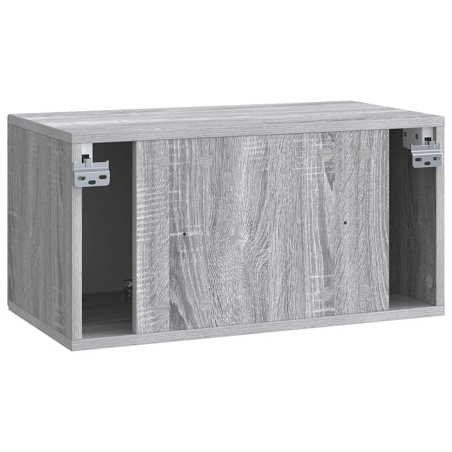 Wandbeugel TV-kast Grijs sonoma 59,5 x 31 x 30 cm Bewerkt hout