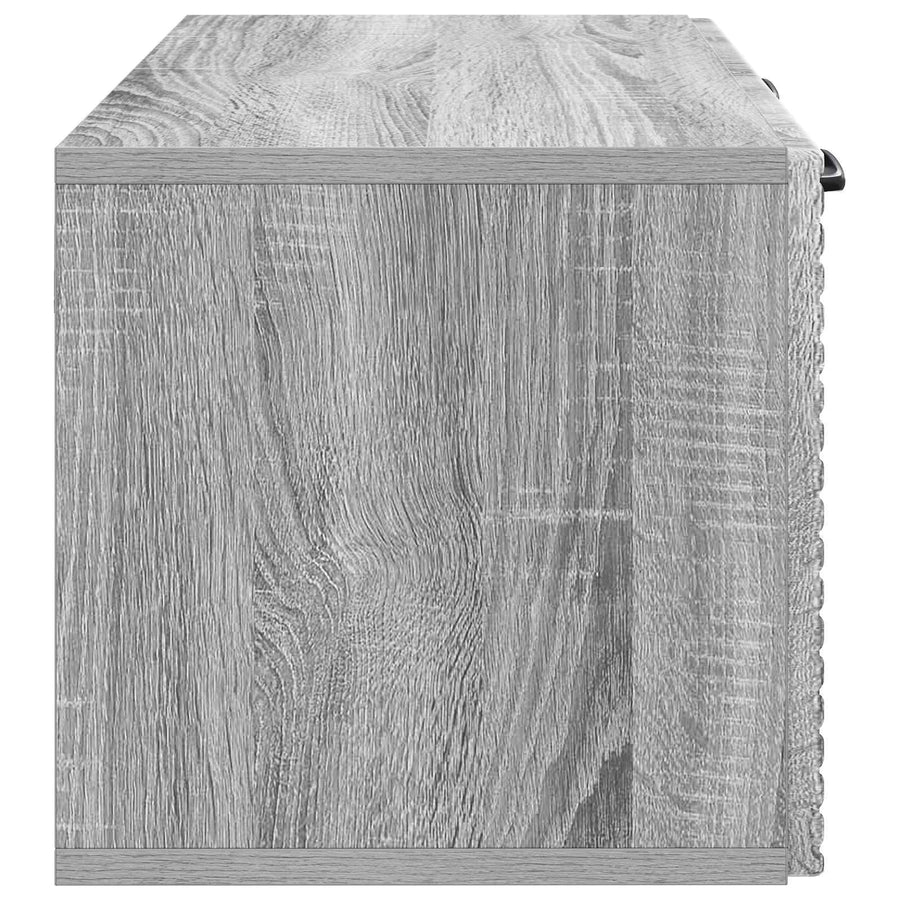 Wandbeugel TV-kast Grijs sonoma 59,5 x 31 x 30 cm Bewerkt hout