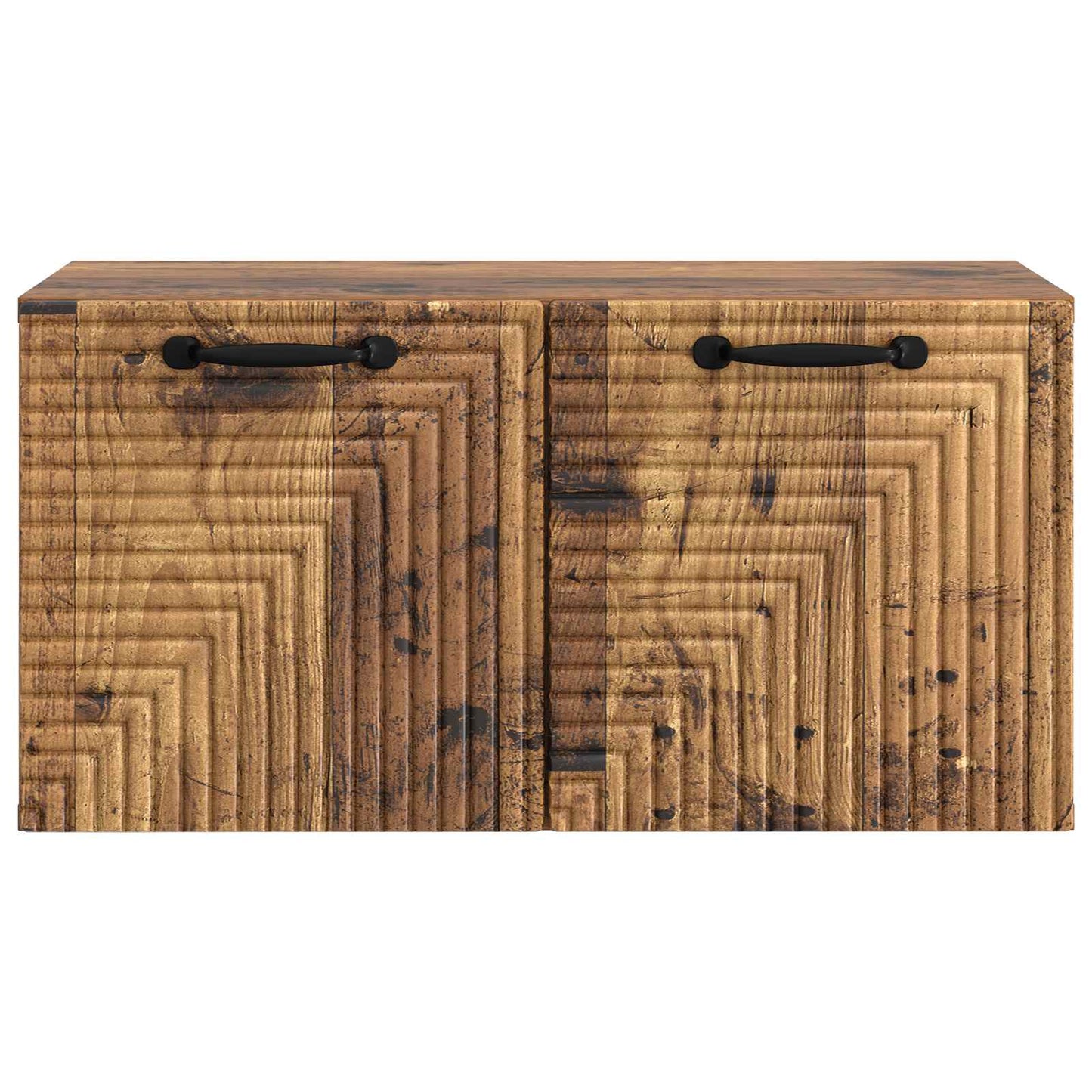 Wandbeugel TV-kast Oud hout 59,5 x 31 x 30 cm Bewerkt hout