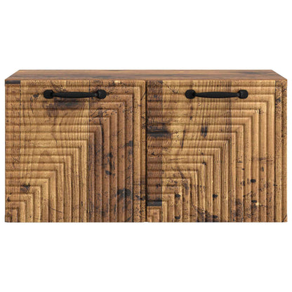 Wandbeugel TV-kast Oud hout 59,5 x 31 x 30 cm Bewerkt hout