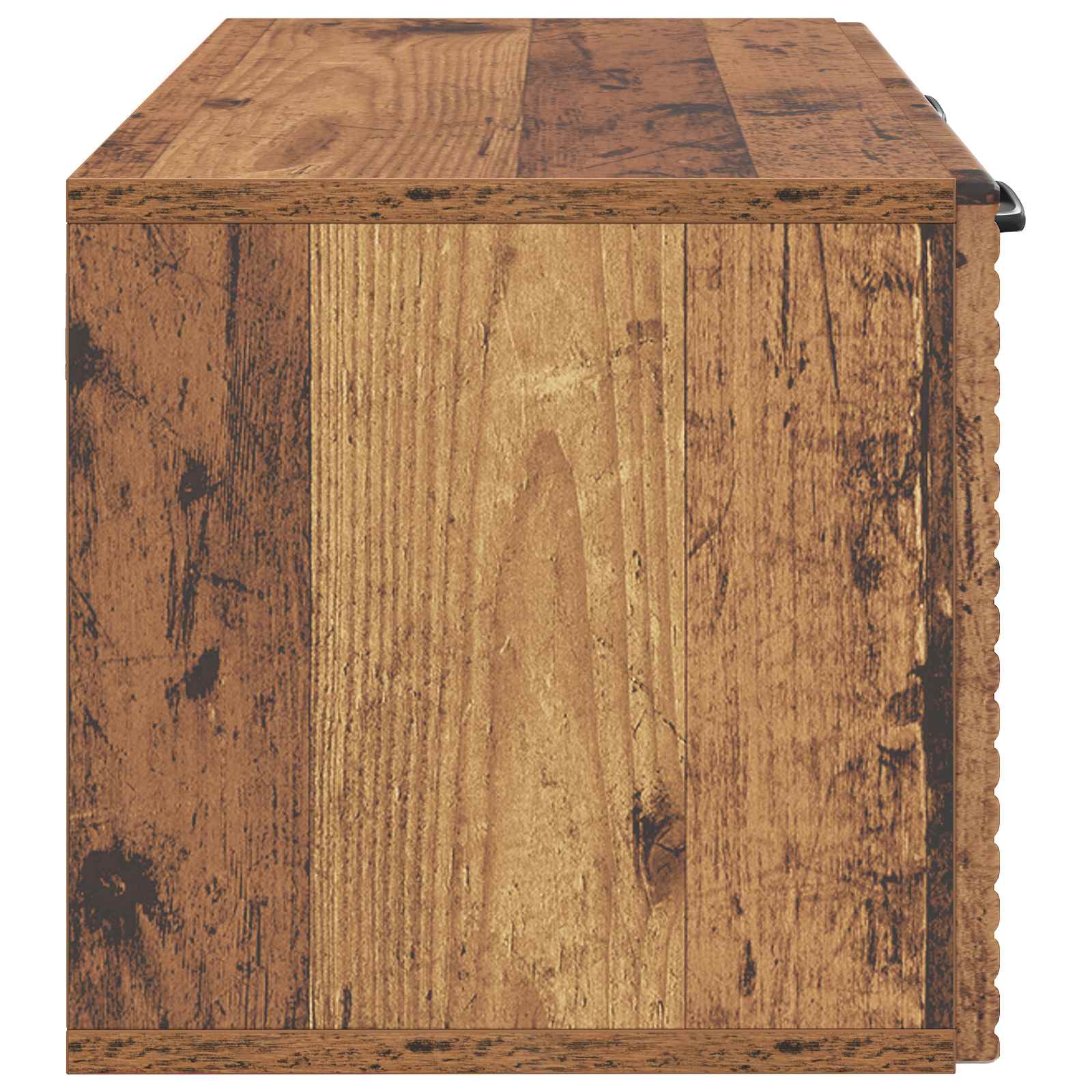 Wandbeugel TV-kast Oud hout 59,5 x 31 x 30 cm Bewerkt hout