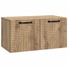 Tv-meubel 59,5x31x30 cm bewerkt hout Artisanaal eiken