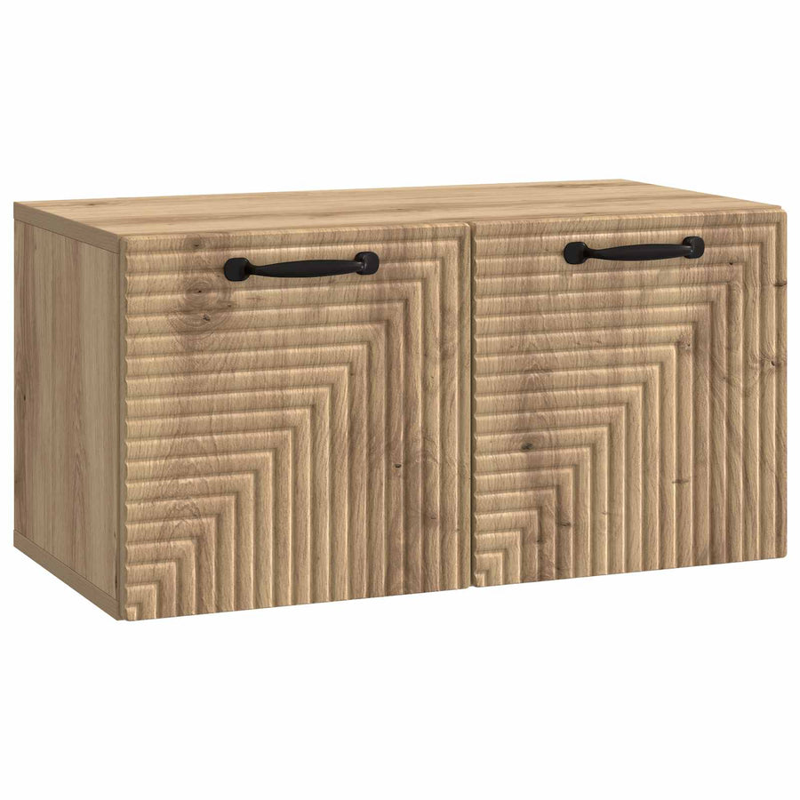 Wandbeugel TV-kast Artisanaal eiken 59,5 x 31 x 30 cm