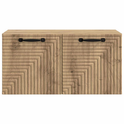 Wandbeugel TV-kast Artisanaal eiken 59,5 x 31 x 30 cm