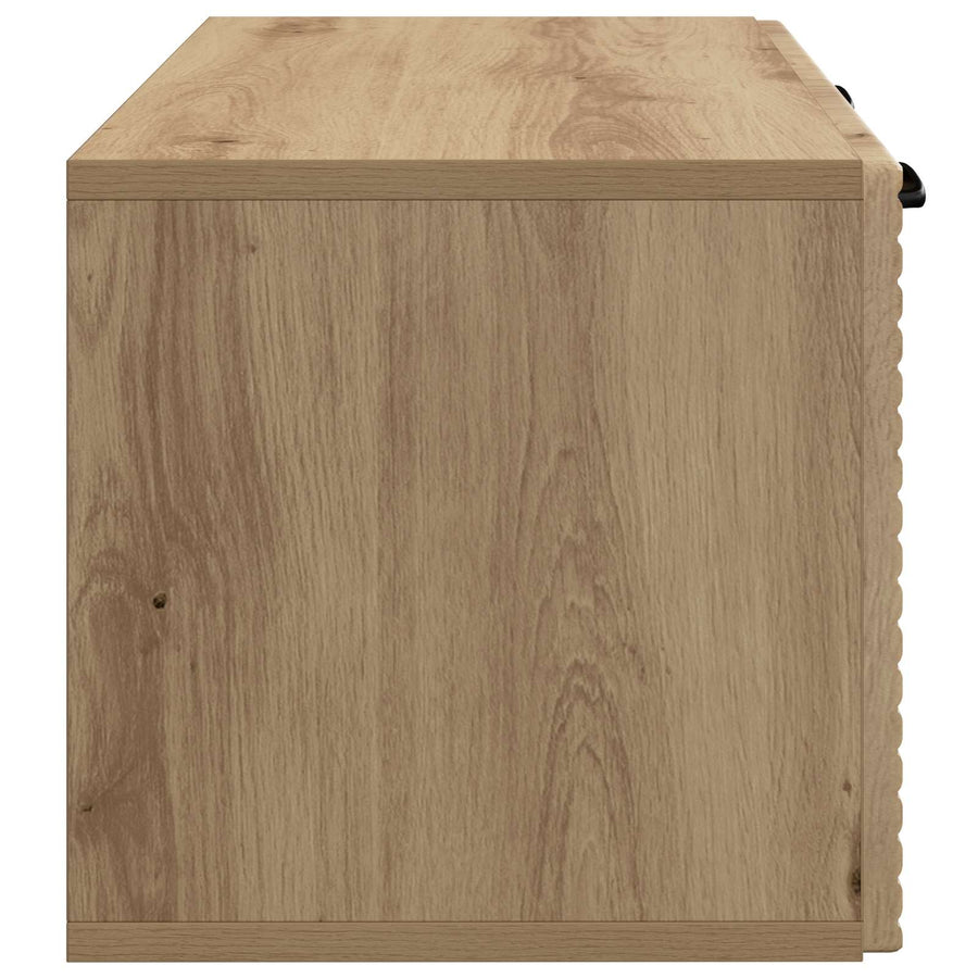 Wandbeugel TV-kast Artisanaal eiken 59,5 x 31 x 30 cm