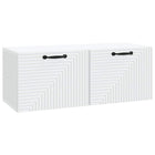 Tv-meubel 78,5x31x30 cm wit bewerkt hout
