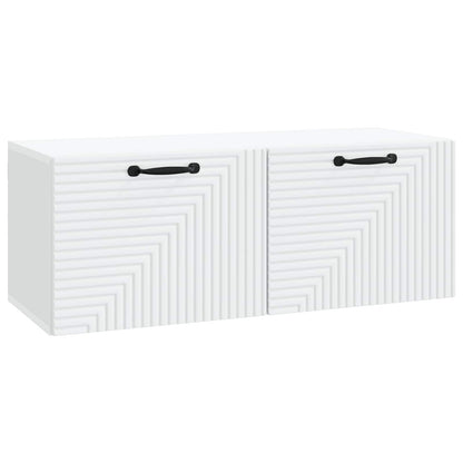 Wandbeugel TV-kast Wit 78,5 x 31 x 30 cm Bewerkt hout