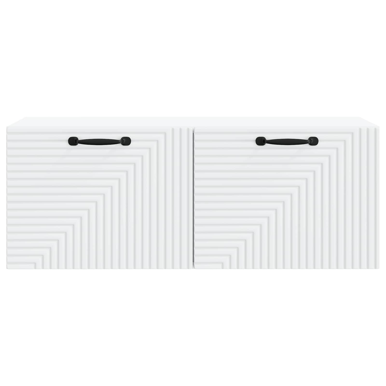 Wandbeugel TV-kast Wit 78,5 x 31 x 30 cm Bewerkt hout