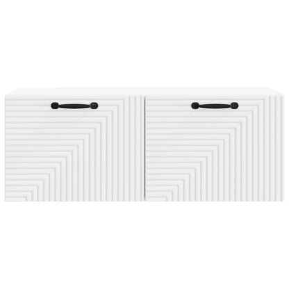 Wandbeugel TV-kast Wit 78,5 x 31 x 30 cm Bewerkt hout