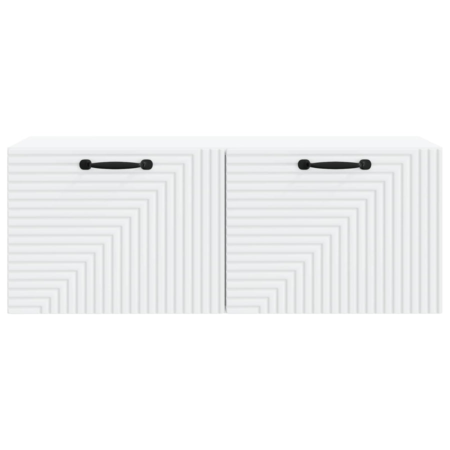 Wandbeugel TV-kast Wit 78,5 x 31 x 30 cm Bewerkt hout
