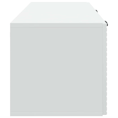 Wandbeugel TV-kast Wit 78,5 x 31 x 30 cm Bewerkt hout