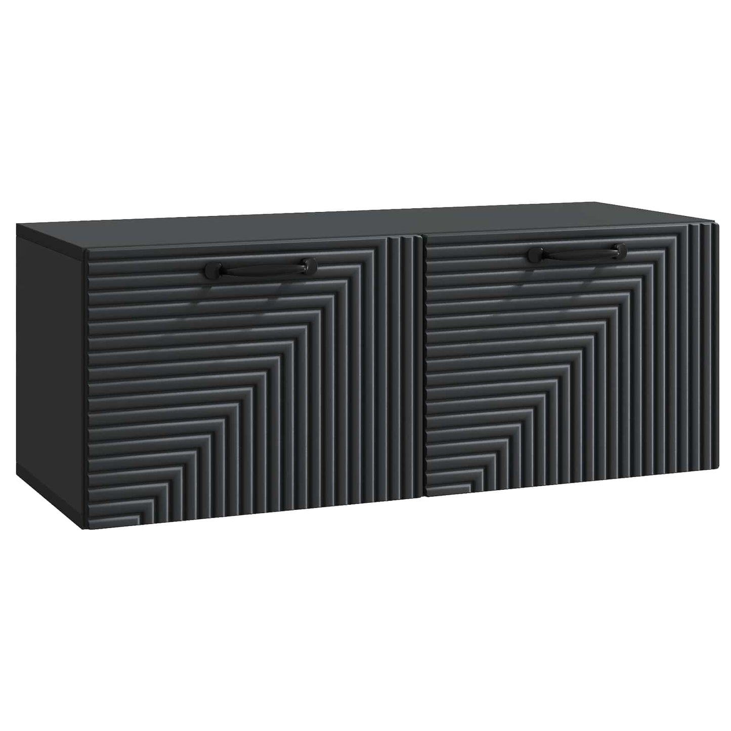 Wandbeugel TV-kast Zwart 78,5 x 31 x 30 cm Bewerkt hout