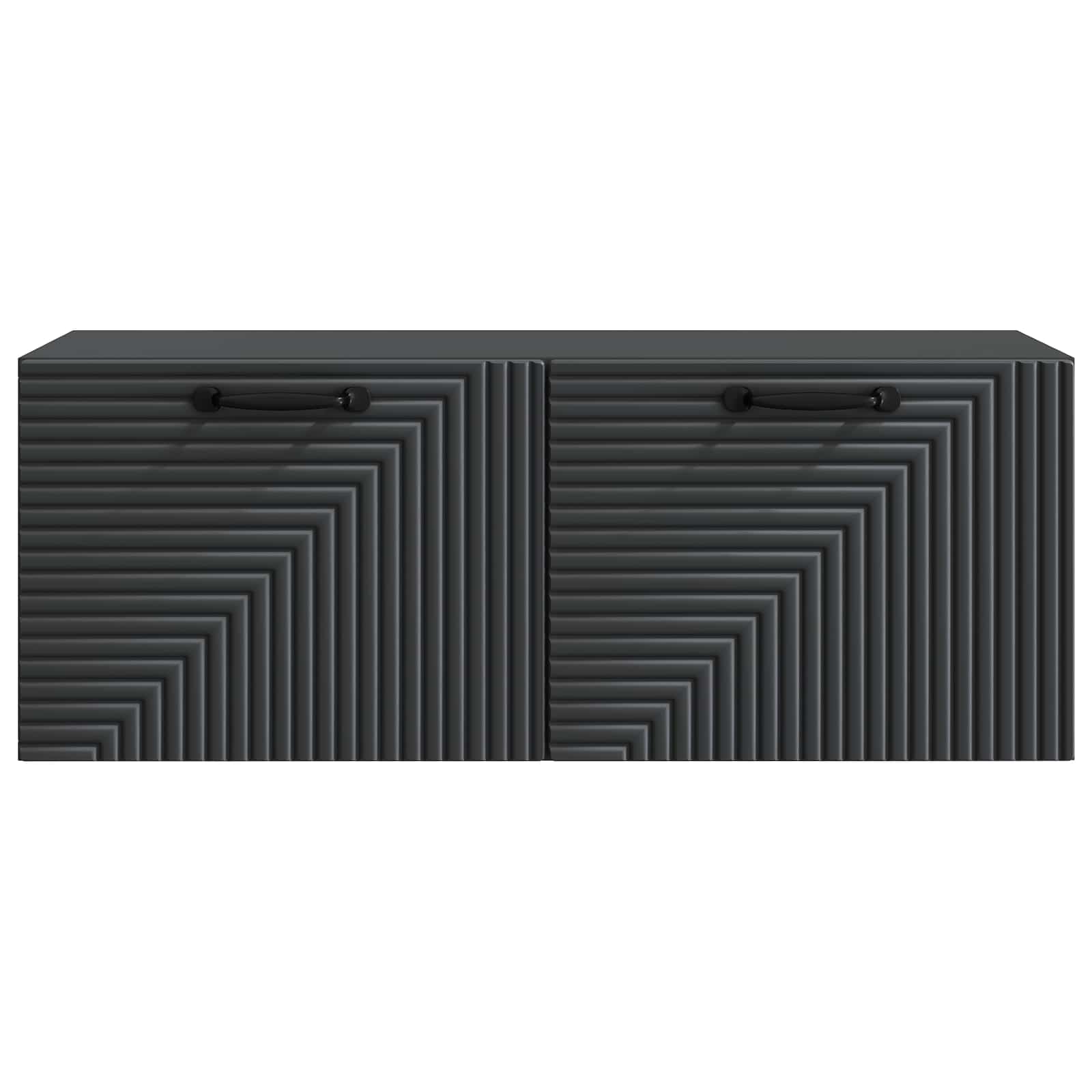 Wandbeugel TV-kast Zwart 78,5 x 31 x 30 cm Bewerkt hout