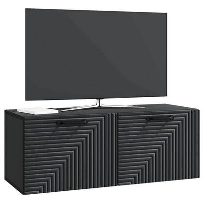 Wandbeugel TV-kast Zwart 78,5 x 31 x 30 cm Bewerkt hout