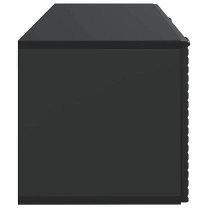 Wandbeugel TV-kast Zwart 78,5 x 31 x 30 cm Bewerkt hout