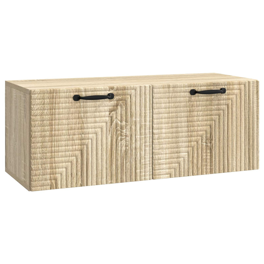Wandbeugel TV-kast Sonoma Eiken 78,5 x 31 x 30 cm Bewerkt hout