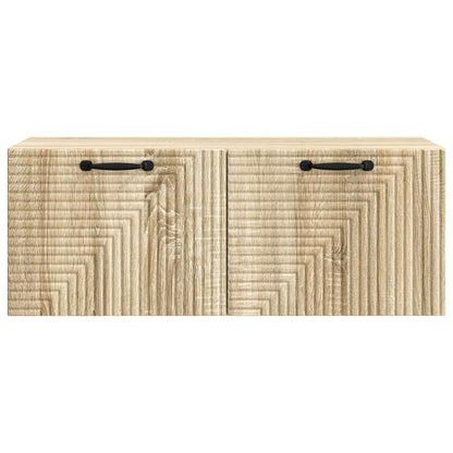 Wandbeugel TV-kast Sonoma Eiken 78,5 x 31 x 30 cm Bewerkt hout