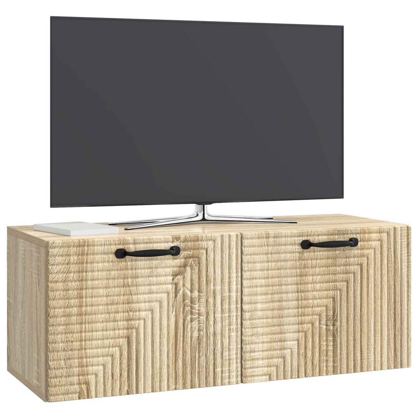 Wandbeugel TV-kast Sonoma Eiken 78,5 x 31 x 30 cm Bewerkt hout