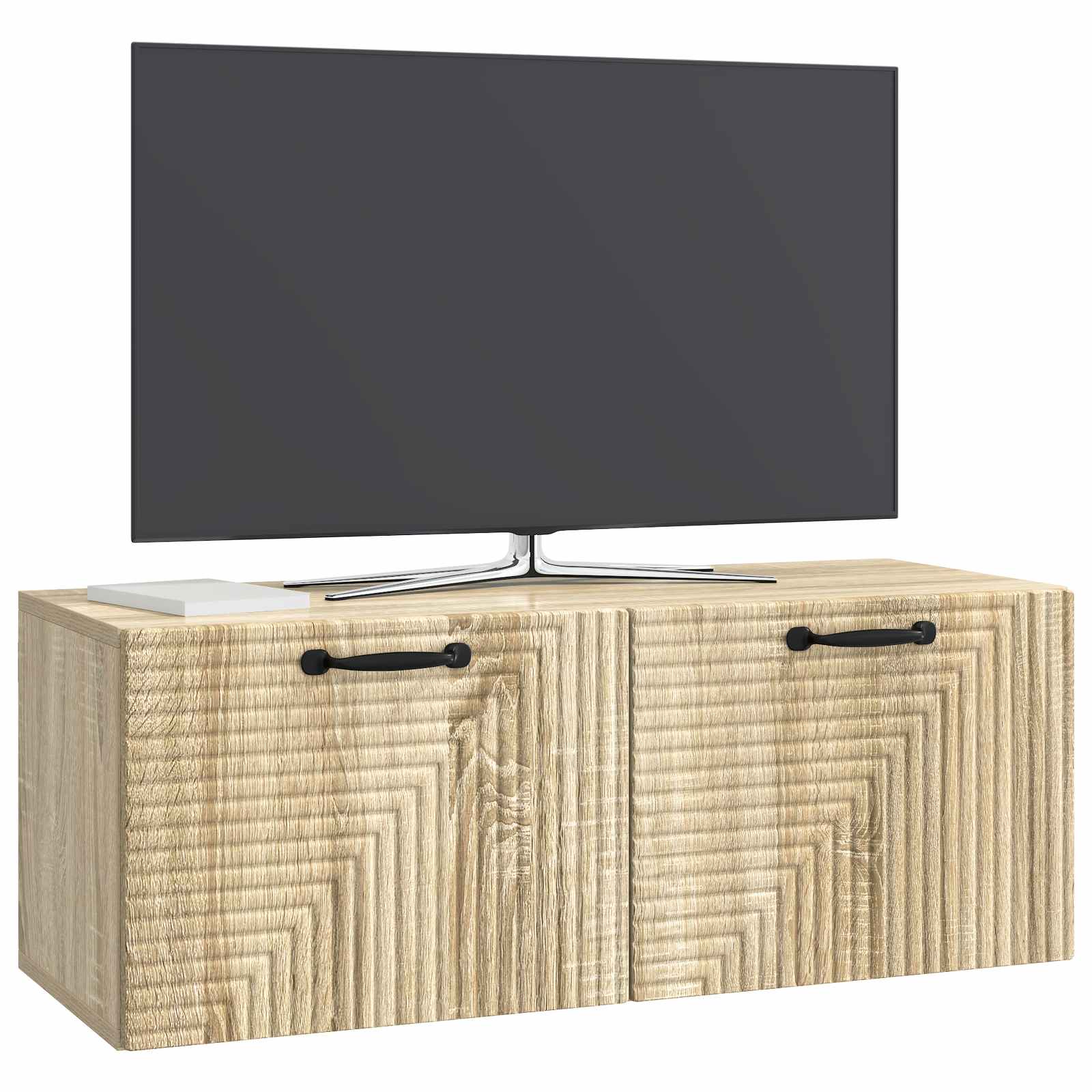 Wandbeugel TV-kast Sonoma Eiken 78,5 x 31 x 30 cm Bewerkt hout