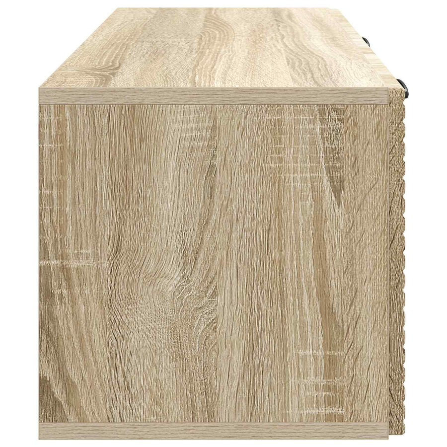 Wandbeugel TV-kast Sonoma Eiken 78,5 x 31 x 30 cm Bewerkt hout