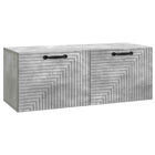 Tv-meubel 78,5x31x30 cm betongrijs bewerkt hout