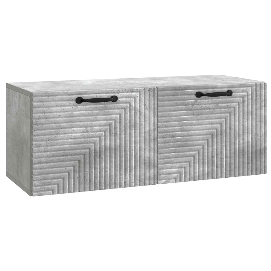 Wandbeugel TV-kast Betongrijs 78,5 x 31 x 30 cm Bewerkt hout
