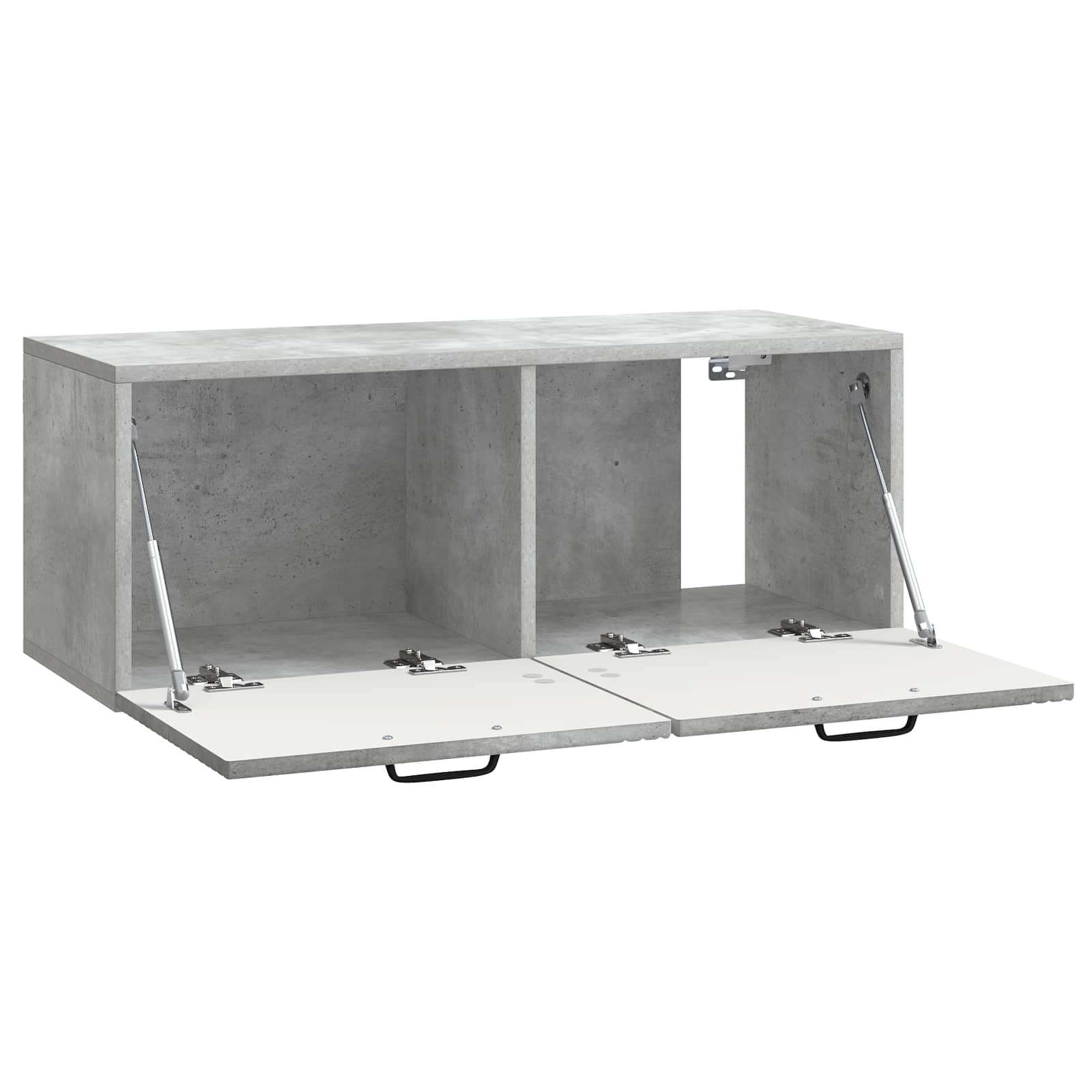 Wandbeugel TV-kast Betongrijs 78,5 x 31 x 30 cm Bewerkt hout