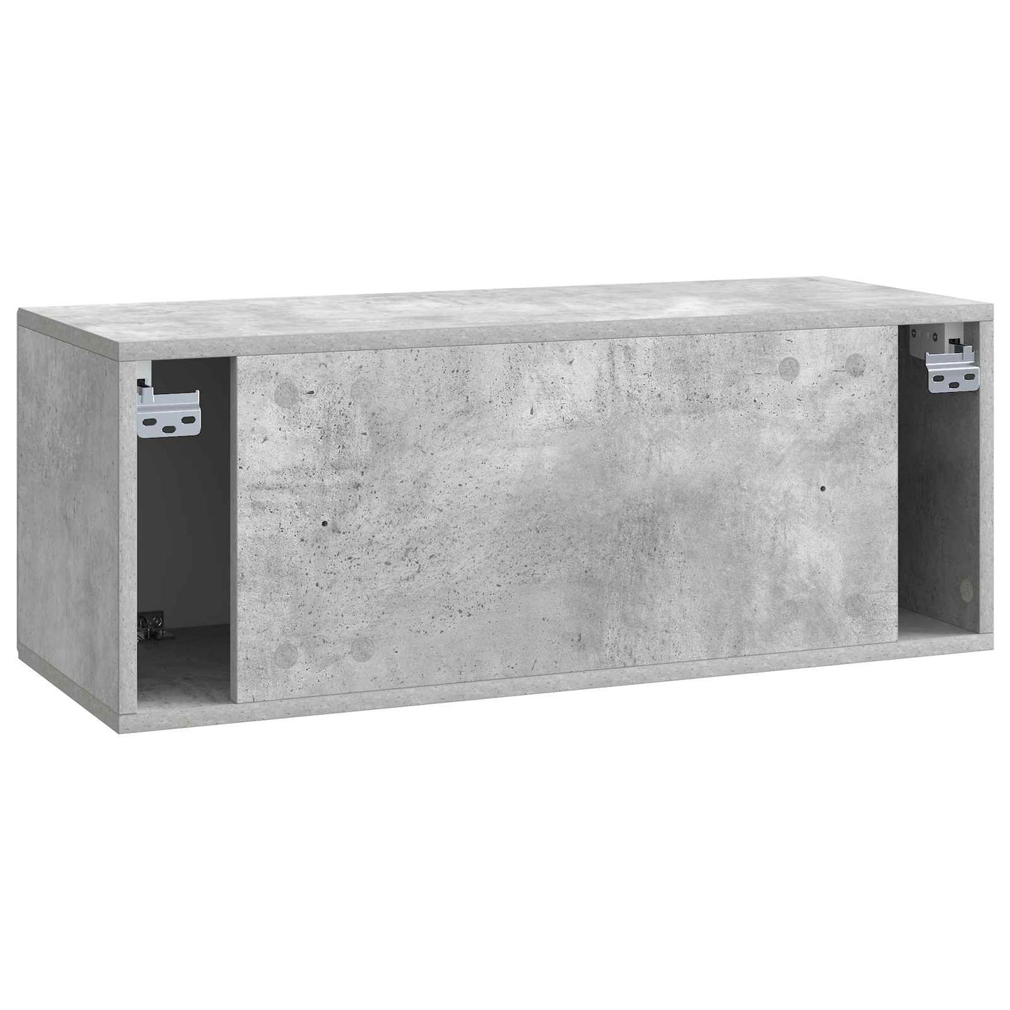Wandbeugel TV-kast Betongrijs 78,5 x 31 x 30 cm Bewerkt hout