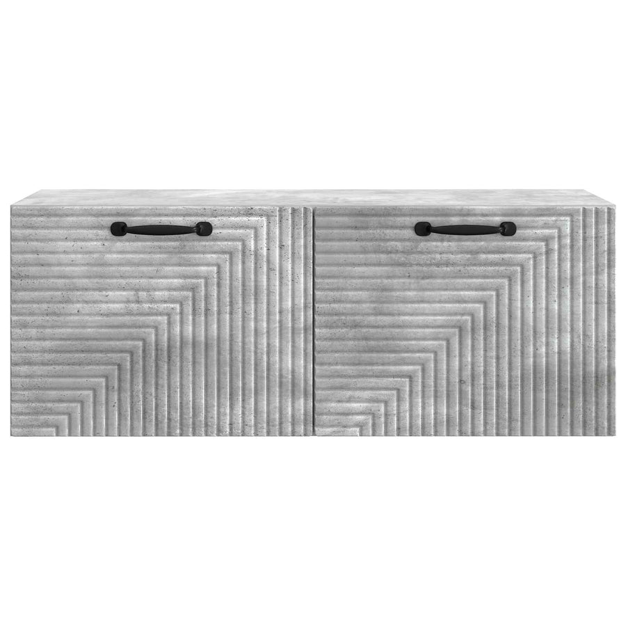 Wandbeugel TV-kast Betongrijs 78,5 x 31 x 30 cm Bewerkt hout
