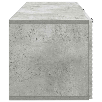 Wandbeugel TV-kast Betongrijs 78,5 x 31 x 30 cm Bewerkt hout