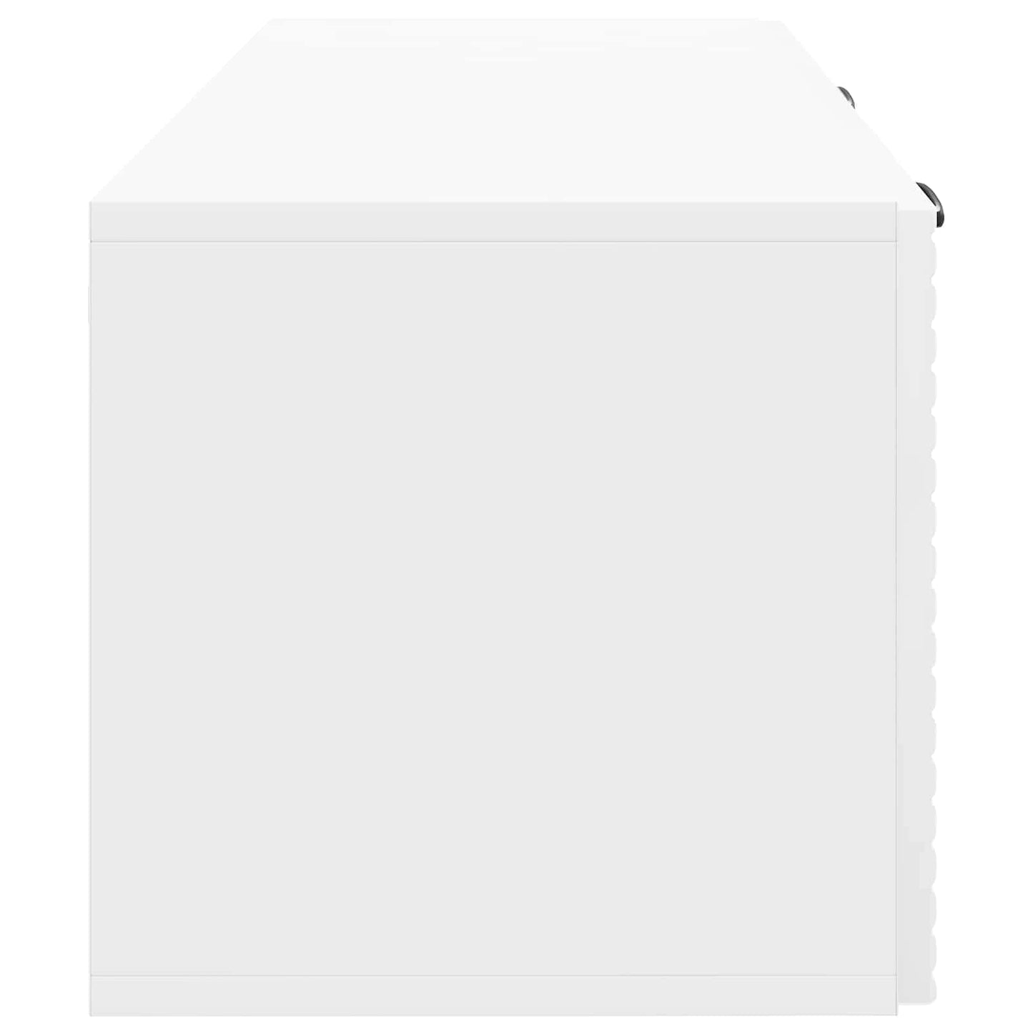 Wandbeugel TV-kast Hoogglans Wit 78,5 x 31 x 30 cm Bewerkt hout